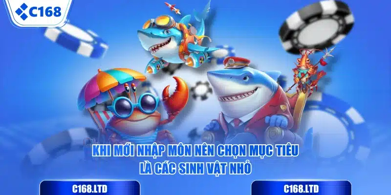 Khi mới nhập môn nên chọn mục tiêu là các sinh vật nhỏ